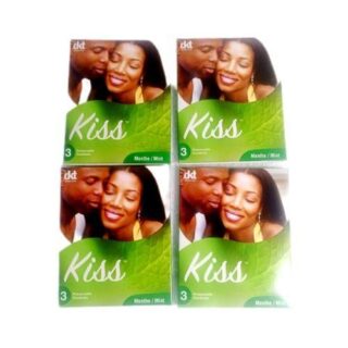 Kiss Lot De 12 Préservatifs KISS - MENTHOLÉ