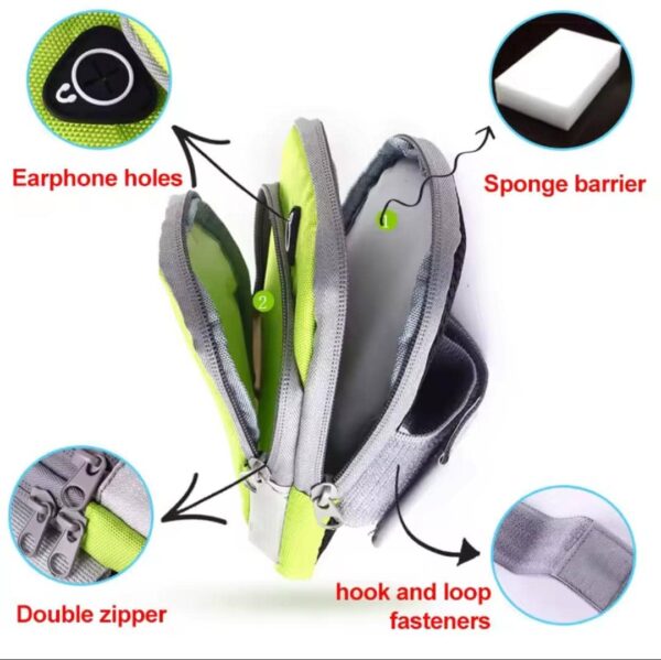 Brassard de sport universel pour téléphone portable, sac de sport – Image 3