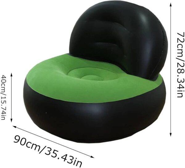 Chaise Gonflable Portable avec Pompe à Air – Image 4