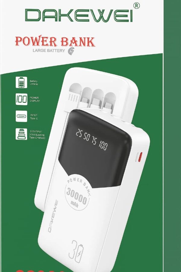 DAKEWEI Power Bank 30 000 MAh Double Port USB – Image 2